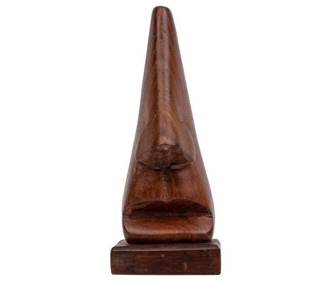 Soporte de lentes de madera marrón 15x5x5