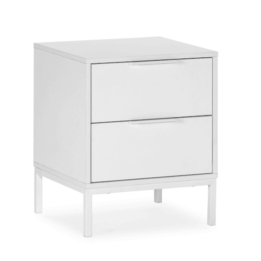 Mesa de cabeceira Auri 2 gavetas cor Branco Mesa de cabeceira Auri 2 gavetas cor Branco