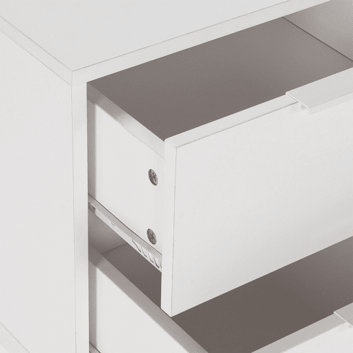 Mesa de cabeceira Auri 2 gavetas cor Branco Mesa de cabeceira Auri 2 gavetas cor Branco