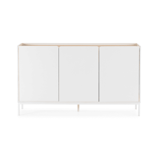 Aparador Curva 3 portas cor Branco