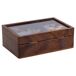 Juego de 6 juegos de rompecabezas en caja de madera Juego de 6 juegos de rompecabezas en caja de madera Marrón