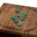 Juego 5 en 1 (3 en línea+Dominó+dados) en caja de madera Juego 5 en 1 (3 en línea+Dominó+dados) en caja de madera Marron