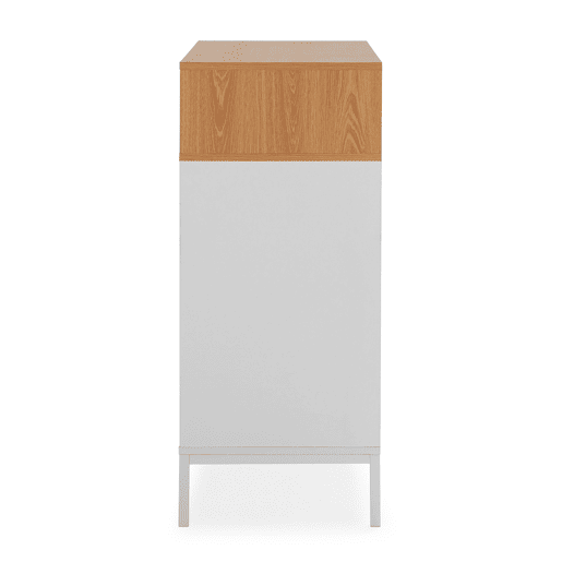 Cômoda Nieve 3 gavetas cor Branco