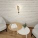 Aplique de pared Flik Acero - Tela Moderno Aplique de pared Flik Acero - Tela Moderno Marrón