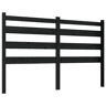 vidaXL Cabeceira de cama 206x4x100 cm pinho maciço preto