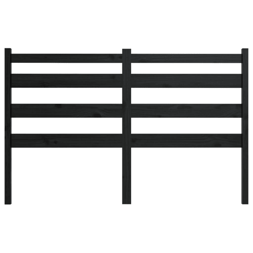 vidaXL Cabeceira de cama 206x4x100 cm pinho maciço preto vidaXL Cabeceira de cama 206x4x100 cm pinho maciço preto