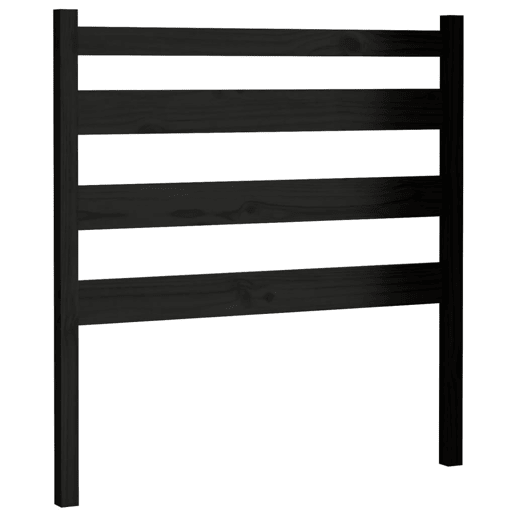 vidaXL Cabeceira de cama 81x4x100 cm pinho maciço preto