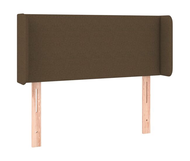 Cabecero de tela gris oscuro 93x16x78/88 cm