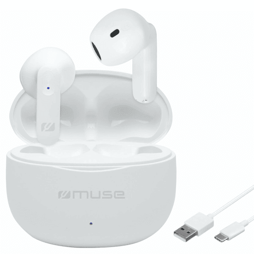 Auriculares com microfone Muse M270TWS BLANCO Branco Auriculares com microfone Muse M270TWS BLANCO Branco