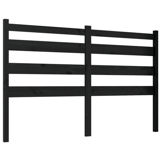 vidaXL Cabeceira de cama 166x4x100 cm pinho maciço preto vidaXL Cabeceira de cama 166x4x100 cm pinho maciço preto