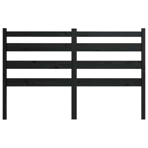 vidaXL Cabeceira de cama 166x4x100 cm pinho maciço preto vidaXL Cabeceira de cama 166x4x100 cm pinho maciço preto
