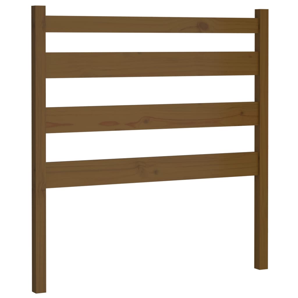 Vidaxl cabecero de cama madera maciza de pino marrón miel 96x4x100 cm