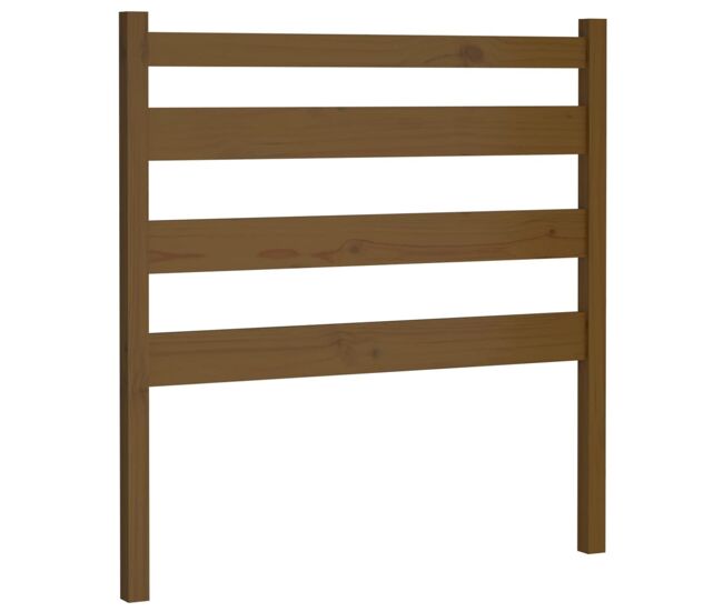 Vidaxl cabecero de cama madera maciza de pino marrón miel 96x4x100 cm