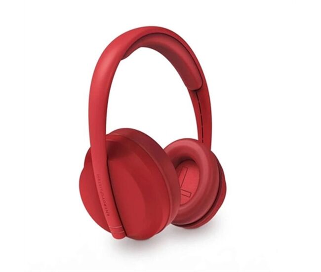 Auriculares de diadema bluetooth energy sistem hoshi eco rojo