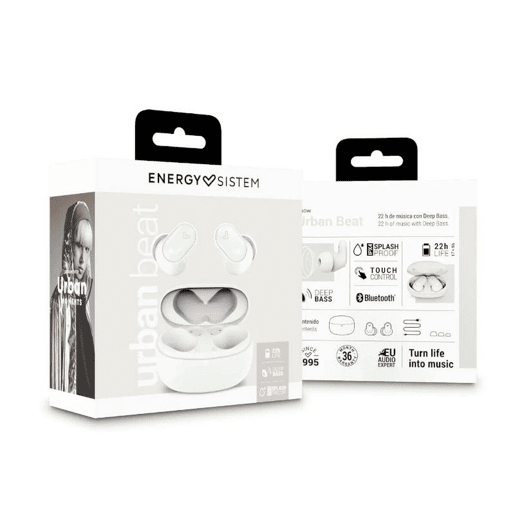 Auriculares in Ear Bluetooth Energy Sistem Urban Beat Branco