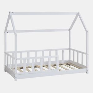 Cama cabine de madeira Charlotte - Branca - 80 x 160 cm -