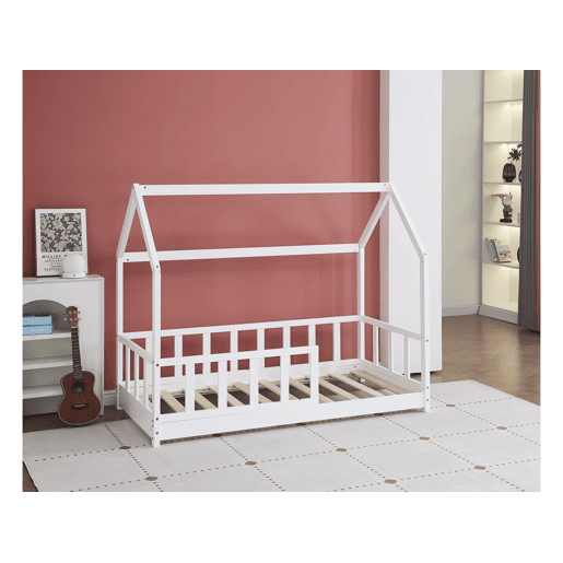 Cama cabine de madeira Charlotte - Branca - 80 x 160 cm - Cama cabine de madeira Charlotte - Branca - 80 x 160 cm -