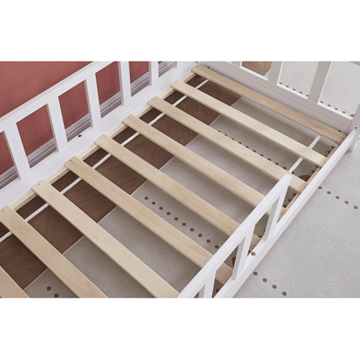 Cama cabine de madeira Charlotte - Branca - 80 x 160 cm - Cama cabine de madeira Charlotte - Branca - 80 x 160 cm -