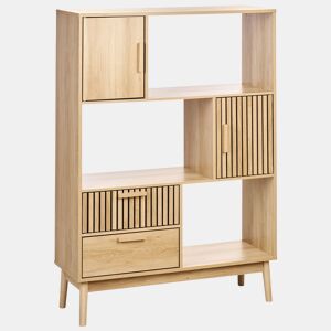 Estante LYNWOOD 140 cm Castanho claro