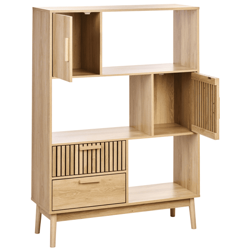 Estante LYNWOOD 140 cm Castanho claro