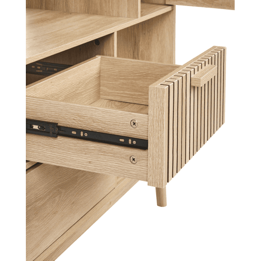 Estante LYNWOOD 140 cm Castanho claro