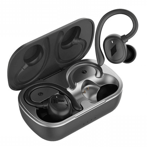 Auriculares Sem Fios com Estojo de Carregamento Cool Fit Sport Preto
