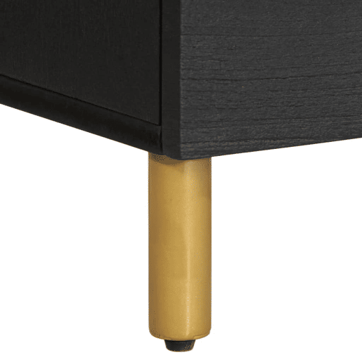 vidaXL Mesa de cabeceira 40x33x46 cm derivados de madeira preto