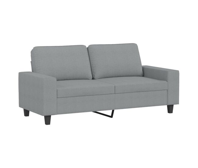 Vidaxl sofá de 2 plazas de tela gris claro 140 cm
