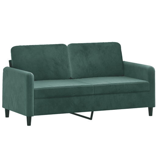 vidaXL 2 pcs conjunto de sofás com almofadas veludo verde-escuro vidaXL 2 pcs conjunto de sofás com almofadas veludo verde-escuro