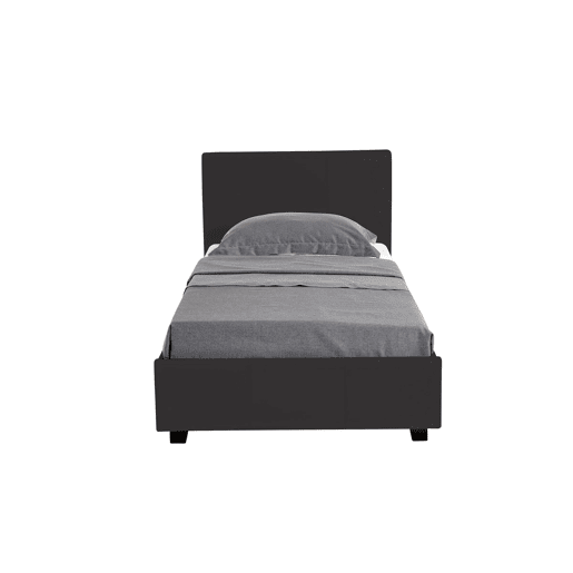 Cama com baú Carla - 90 x 190 cm - Preto