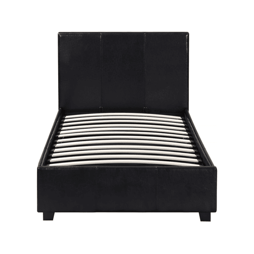 Cama com baú Carla - 90 x 190 cm - Preto