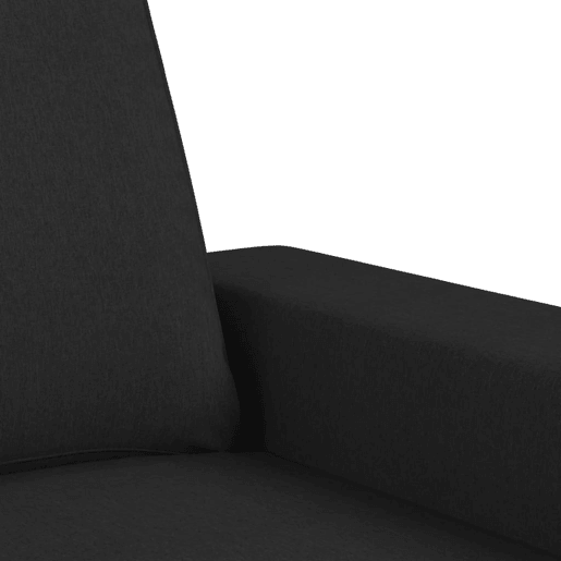 vidaXL Sofá de 3 lugares tecido 180 cm preto vidaXL Sofá de 3 lugares tecido 180 cm preto