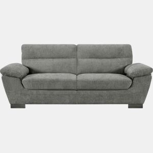 Sofá fixo de tecido Dallas - 210 X 88 X 90 cm - 3 lugares - Cinza