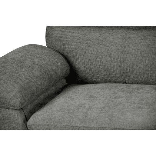 Sofá fixo de tecido Dallas - 210 X 88 X 90 cm - 3 lugares - Cinza