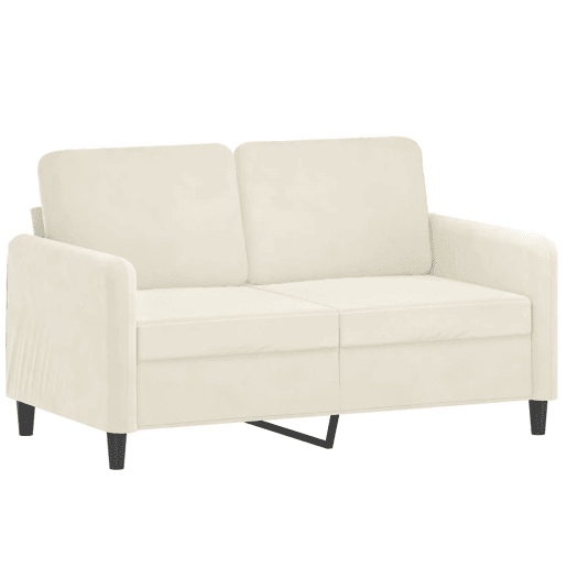 vidaXL 2 pcs conjunto de sofás com almofadas veludo cor creme vidaXL 2 pcs conjunto de sofás com almofadas veludo cor creme
