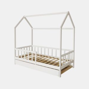 Cama cabine infantil com gaveta Paloma - 90 x 190 cm - Branco