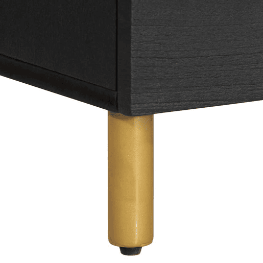 vidaXL Mesa de cabeceira 40x33x46 cm derivados de madeira preto