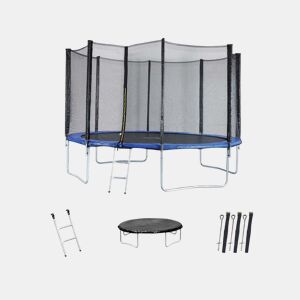 Trampolim Joycy - Ø 4,27 m - Com rede + escada + cobertura + kit de ancoragem