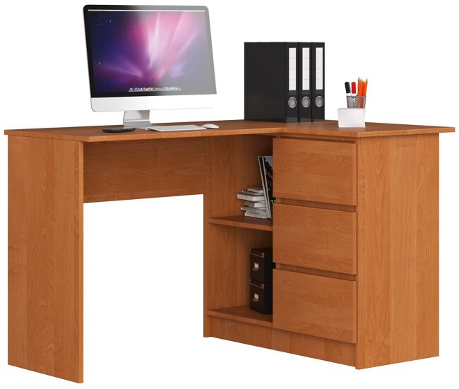 Escritorio esquinero b16 akord color aliso 124 cm