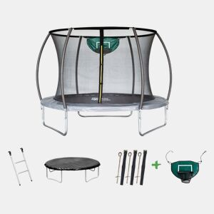Trampolim jumper Prestige de 3,65 m e cesta de basquete