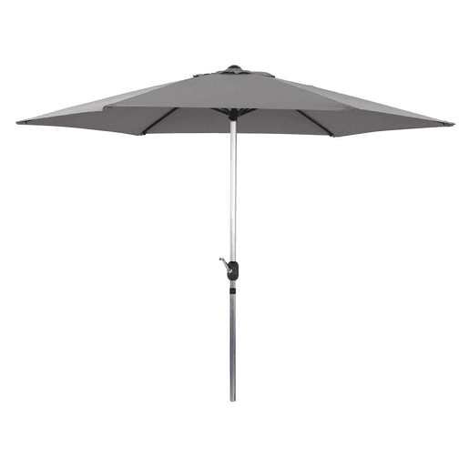 Guarda-sol de jardim Reto Sol - Redondo - Ø 3m - Cinza