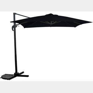 Guarda-sol de jardim deslocado - 2,5 x 2,5 m - Preto