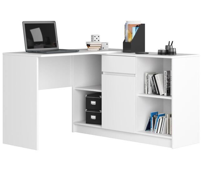 Escritorio esquinero b17 akord color blanco 120 cm