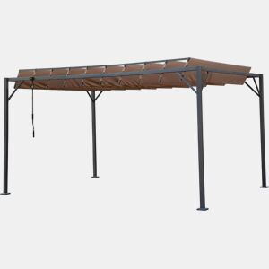 Pérgula de tecido bioclimático Lodge 3 x 4 m - Taupe