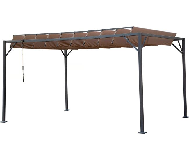 Pérgola bioclimática de tejido <> 3x4 m - topo