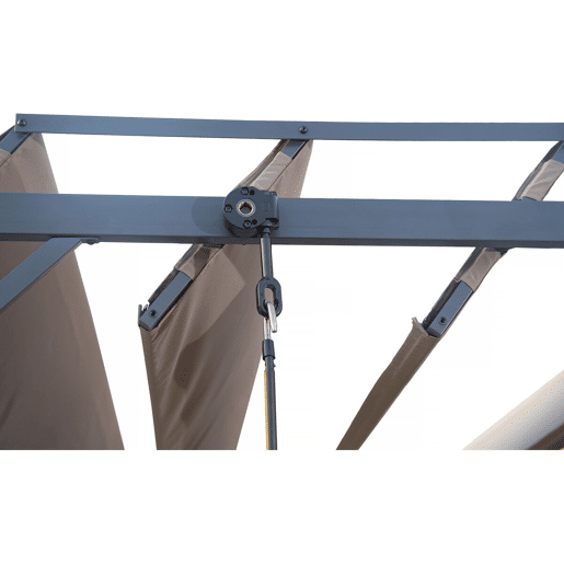 Pérgula de tecido bioclimático Lodge 3 x 4 m - Taupe