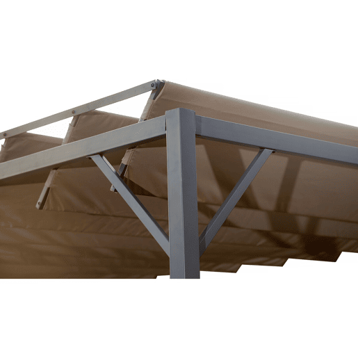 Pérgula de tecido bioclimático Lodge 3 x 4 m - Taupe
