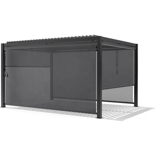 Toldo pergolado - 370 x 204 cm - Cinza antracite