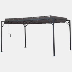 Pérgula bioclimática em tecido Lodge 3 x 4 m - Antracite