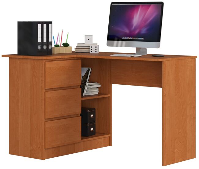 Escritorio esquinero b16 akord color aliso 124 cm